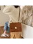 Pu Deri Kadın Messenger Çanta Moda Lüks Basit Omuz Retro Çanta Küçük Kare Kahverengi (Yurt Dışından) 3
