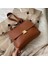 Pu Deri Kadın Messenger Çanta Moda Lüks Basit Omuz Retro Çanta Küçük Kare Kahverengi (Yurt Dışından) 5