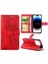IPhone 14 Için Filp Durumda Pro Tam Koruma Kartı Tutucu Kickstand Pu (Yurt Dışından) 5