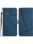 Huawei P20 Pro Için Flip Case Bilek Kayışı Cüzdan Pu Deri Kart Yuvaları Tam (Yurt Dışından) 1