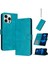 IPhone 13 Için Flip Case Pro Max Saf Renk Pu Deri Kickstand ile (Yurt Dışından) 1