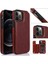 Kart Tutucu Kartı ile IPhone 12 Pro Çift Manyetik Toka Için Cüzdan Kılıf (Yurt Dışından) 1