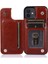 IPhone 12 Için Cüzdan Durumda Çift Manyetik Toka Kart Yuvaları ile Kickstand (Yurt Dışından) 3
