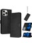 Kart Yuvası Kickstand ile IPhone 15 Pro Max Pu Deri Için Flip Case (Yurt Dışından) 1