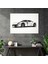 Ferrari Minimalist Duvar Sanatı - Ferrari, Ev Dekorasyonu, Temiz Çizgiler, Minimalist Siyah Beyaz Eskiz, 50 x 30 cm 3