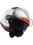 Copter 2 Urbane Mat Beyaz-Kırmızı Kask 3