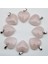 Aventurin Doğal Taş Opal Akik Kristal Kalp Şekli Kolye Charms Diy Küpe Kolye Takı Yapımı Dekoratif Lot (Yurt Dışından) 3
