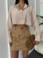 Oranj Keten Neon Çizgili Crop Gömlek 25417 4