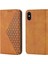 IPhone x Için Flip Case/xs Cüzdan Standı Eşkenar Dörtgen Şekli Günlük Kullanım El Kayışı (Yurt Dışından) 1