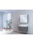 Troy 80 cm Antrasıt Grı/hazar Banyo Dolabı 1