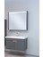 Troy 80 cm Antrasıt Grı/hazar Banyo Dolabı 2
