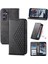 Samsung Galaxy S24 Cüzdan Eşkenar Dörtgen Şekli Standı Günlük Kullanım Için Flip Case (Yurt Dışından) 5