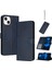 Kart Yuvası Saf Renk ile Toka ile IPhone 15 Kickstand Için Flip Case (Yurt Dışından) 1