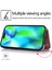 Kart Tutucu Toka ile IPhone 14 Pro Kart Yuvaları Pu Deri Için Cüzdan Kılıf (Yurt Dışından) 2