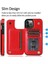 Kart Tutucu Toka ile IPhone 14 Pro Kart Yuvaları Pu Deri Için Cüzdan Kılıf (Yurt Dışından) 2