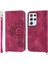 Samsung Galaxy S21 Ultra Kabartmalı Darbeye Bileklik Kartı Için Flip Case (Yurt Dışından) 1
