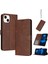 IPhone 14 Için Flip Case Artı Kickstand ile Saf Renk Pu Deri (Yurt Dışından) 1