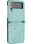 Samsung Galaxy Z Flip4 Için Filp Durumda Kart Tutucu Kickstand Bilek Kayışı Pu (Yurt Dışından) 3