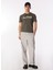 Slim Fit Önü Baskı Yazılı O Yaka Pamuklu Erkek Tişört 232LCM242041 Nero 2