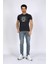 Önü Yazılı Slim Fit O Yaka Erkek Tişört 232LCM242024 Divided 3