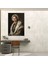 Johannes Vermeer Wall Art - Woman In Fur Coat 30X50 cm 2