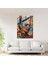 Frida Kahlo Style Glass Print - Frida Kahlo Eserleri 30X45 cm 2