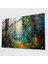 Leonid Afremov Glass Print - Enchanting Forest Fireflies - Leonid Afremov 45X30 cm 1
