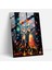 Skeleton Fiesta Glass Print - Los Muertos, Playfulness, Los Muertos, Colorful Fiesta Decorations, 30X45 1