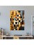 Satranç Geometrik Kanvas Tablo 30X50 cm 3