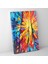 Kilise Kanvas Tablo - Renkli Vitray Pencere Tablosu 30X50 cm 1