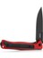 Skinny Red Aluminum Black Blade Çakı 2