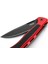 Skinny Red Aluminum Black Blade Çakı 3