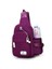 Kadın Erkek Moda Tuval Torbası Spor Bel Çantası/göğüs Çantası USB Şarj Crossbody Omuz Çantası (Mor) (Yurt Dışından) 1