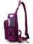 Kadın Erkek Moda Tuval Torbası Spor Bel Çantası/göğüs Çantası USB Şarj Crossbody Omuz Çantası (Mor) (Yurt Dışından) 2