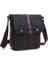 Erkekler Için Pratik Iş Habercisi Çantaları Öğrenci Tuval Crossbody Paketi Retro Katı Gündelik Ofis Seyahat Çantası (Siyah) (Yurt Dışından) 1