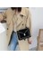 Moda Kadın Ovma Deri Marka Tasarımcısı Omuz Kadınlar Için Basit Çantalar Zincir Perçin Lüks Crossbody Çanta Kadın Moda Küçük Çantalar (Siyah) (Yurt Dışından) 4