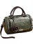 Vintage Kadın Deri Tote Çanta, Açık Seyahat Gündelik Çapraz Gövde Omuz Çantası, Çok Cep Crossbody Para Çantası (Yeşil) (Yurt Dışından) 1