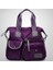 Oxford Kumaş Omuzlar Su Naylon Messenger Çanta Kadın Büyük Kapasiteli Crossbody (Mor) (Yurt Dışından) 1