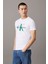 Erkek Slim Monogramlı T-Shirt 1