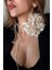 Saten Kumaş Büyük Çiçek Choker Kolye 1