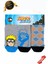 Orijinal Lisanslı Naruto Desenli Patik Çorap 3lü Karışık Paket - DL15610688-NRT-PTK 1