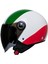 Motosiklet Yarım Kask Siyah Vizör R22.06 Sertifika Fiber Material Italy Motor Kaskı 3