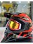 Motosiklet Motocross Gözlük Polikarbonat Lens Profesyonel Mx Atv Enduro Mtb Kross Gözlük Red-White 3