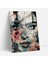 Frida Kahlo Style Glass Print - Frida Kahlo Eserleri, Expressive Eyes, Monochromatic Color Scheme, Glass Print, 30X45 1