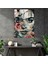 Frida Kahlo Style Glass Print - Frida Kahlo Eserleri, Expressive Eyes, Monochromatic Color Scheme, Glass Print, 30X45 2