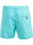 Mint Su Itici Özellikli Blue Voyage Nakışlı Erkek Plaj Deniz Şort Mayo - 303-MINT 2
