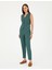 Kadın Yeşil Carrot Fit Keten Pantolon 50282075-VR054 3