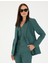 Kadın Yeşil Regular Fit Keten Ceket 50282094-VR054 1