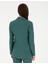 Kadın Yeşil Regular Fit Keten Ceket 50282094-VR054 5