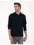 Pierre Cardin Erkek Lacivert Slim Fit Basic Sweatshirt 50294438-VR033 1